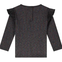 Prénatal baby shirt lange mouwen effen zwart