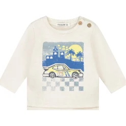 Prénatal baby shirt lange mouwen printopdruk beige