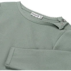 Prénatal baby shirt lange mouwen effen groen