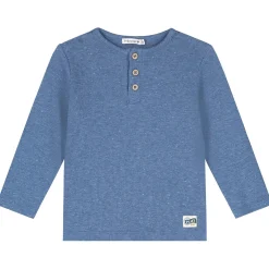 Prénatal baby shirt lange mouwen effen blauw