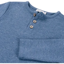 Prénatal baby shirt lange mouwen effen blauw