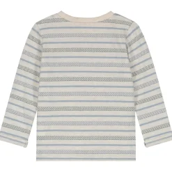 Prénatal baby shirt lange mouwen strepen grijs