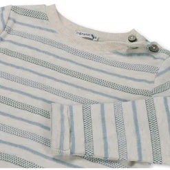 Prénatal baby shirt lange mouwen strepen grijs