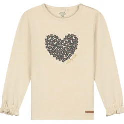 Prénatal baby shirt lange mouwen printopdruk beige