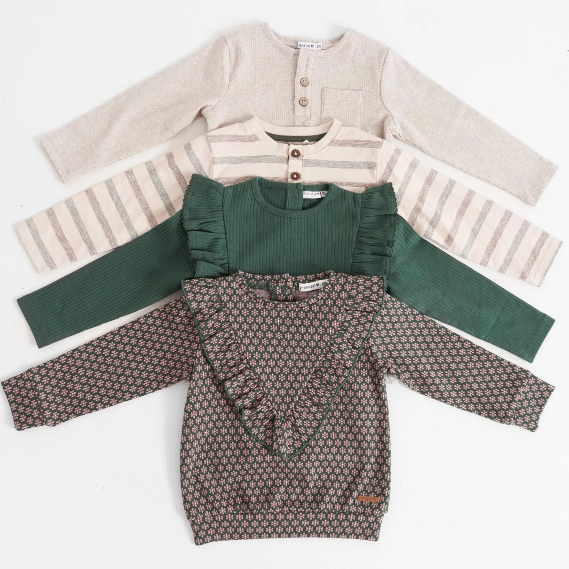Prénatal baby sweater lange mouwen all over print multi