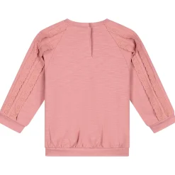 Prénatal baby sweater lange mouwen effen roze