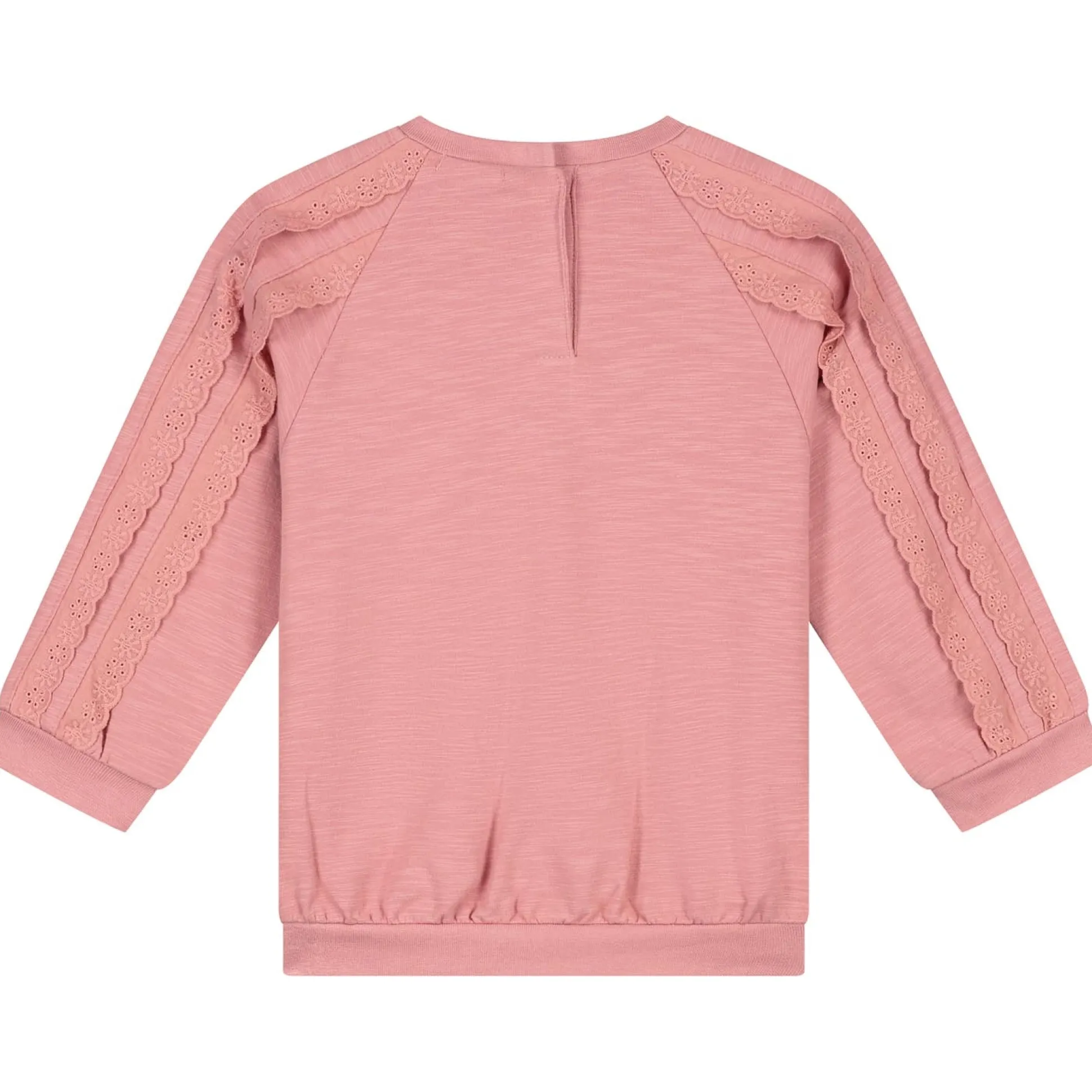 Prénatal baby sweater lange mouwen effen roze