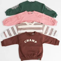 Prénatal baby sweater lange mouwen effen roze