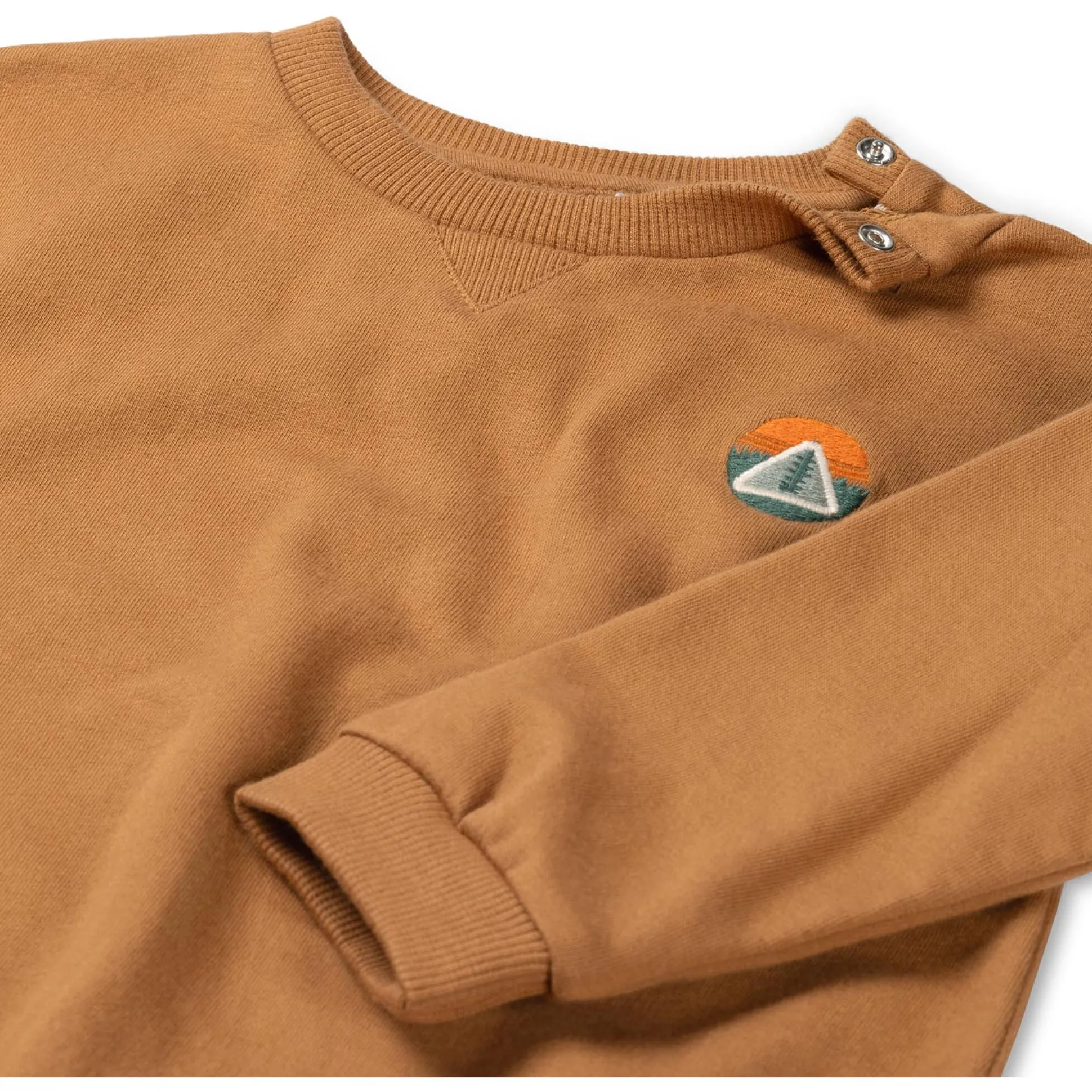 Prénatal baby sweater lange mouwen logo bruin