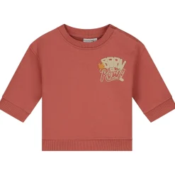 Prénatal baby sweater lange mouwen printopdruk rood