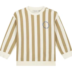 Prénatal baby sweater lange mouwen strepen geel