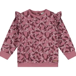 Prénatal baby sweater lange mouwen all over print roze