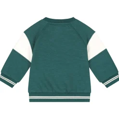 Prénatal baby sweater lange mouwen meerkleurig groen