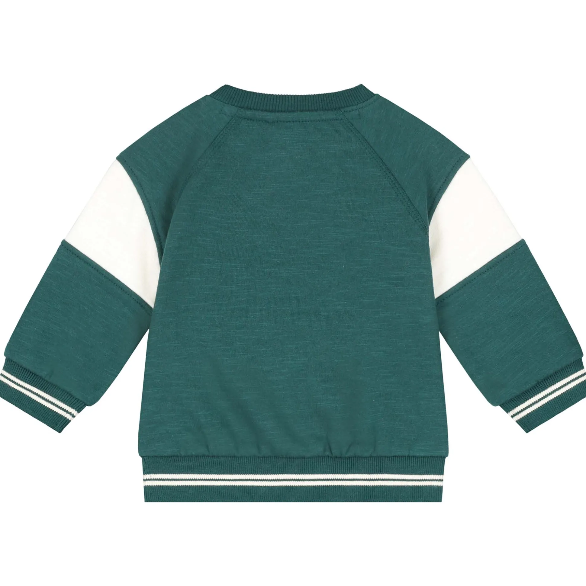 Prénatal baby sweater lange mouwen meerkleurig groen