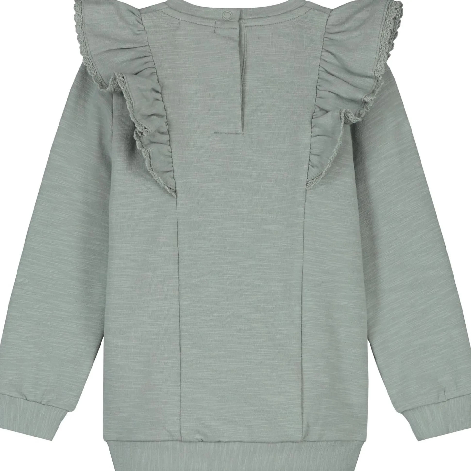 Prénatal baby sweater lange mouwen effen groen