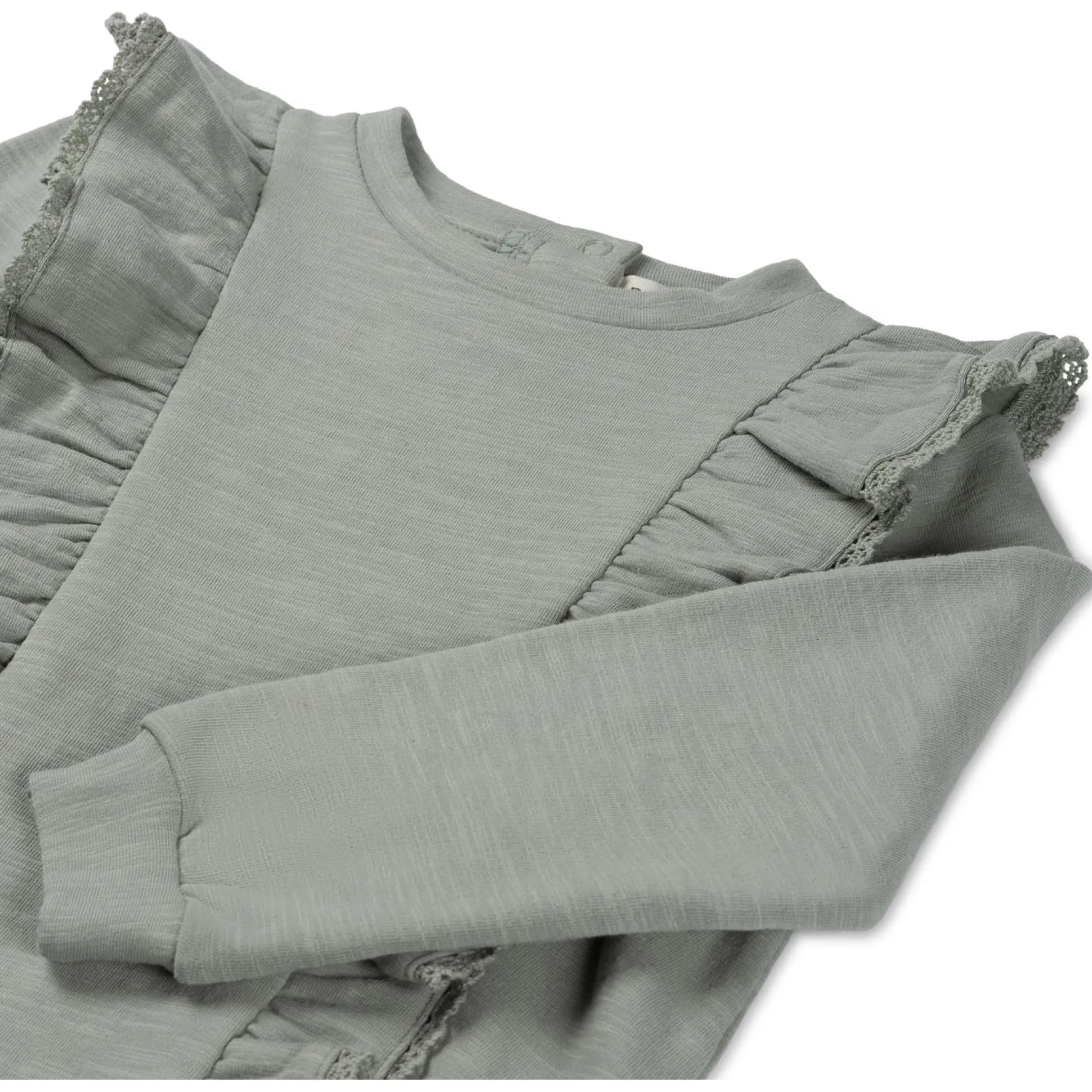 Prénatal baby sweater lange mouwen effen groen