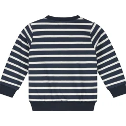 Prénatal baby sweater lange mouwen strepen antraciet