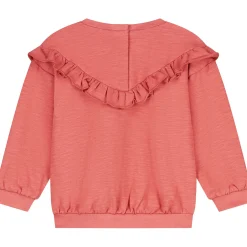 Prénatal baby sweater lange mouwen effen oranje