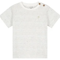 Prénatal baby T-shirt korte mouwen effen wit