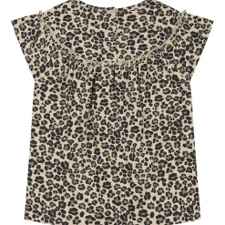 Prénatal baby T-shirts 2 stuks korte mouwen panterprint beige