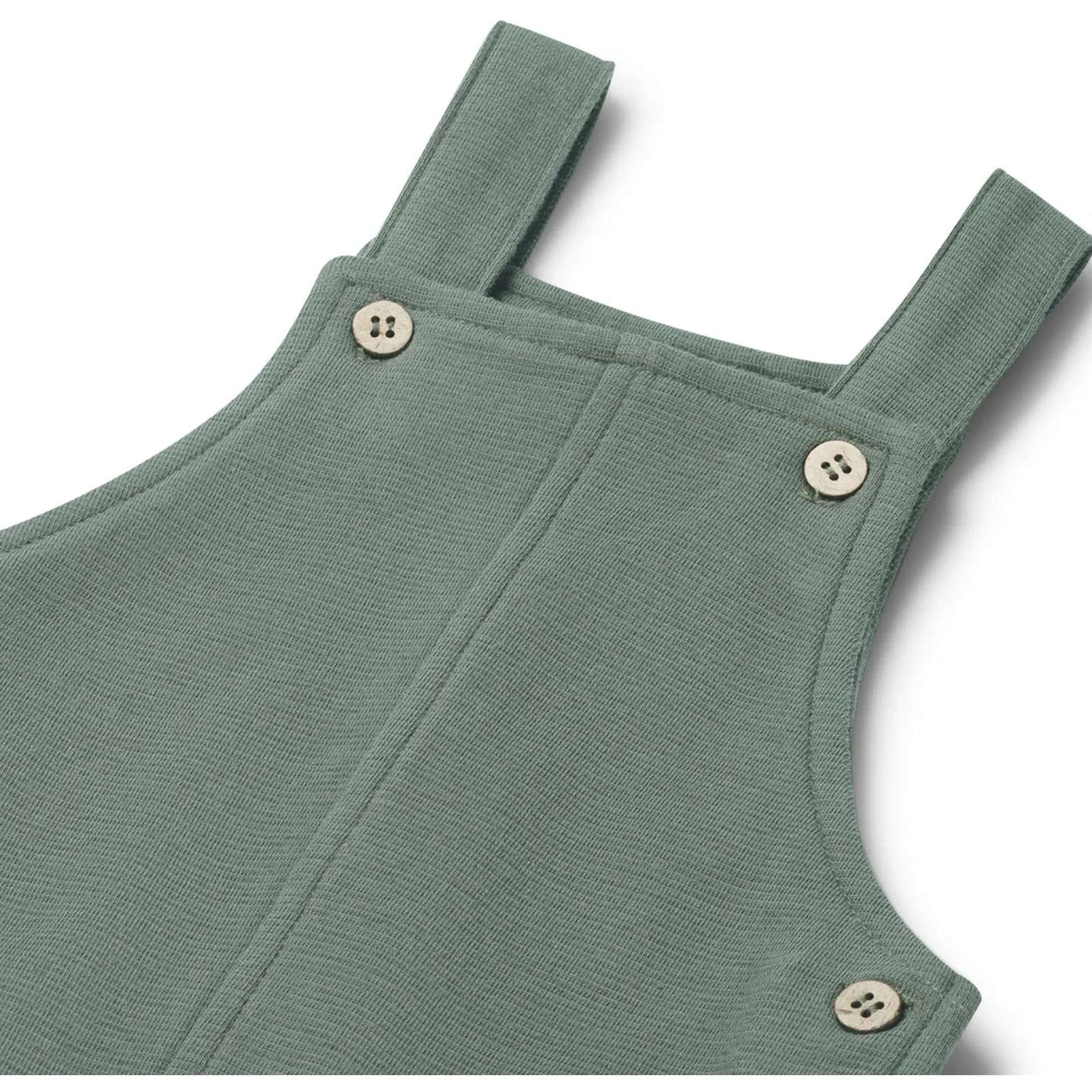 Prénatal baby tuinbroek effen groen