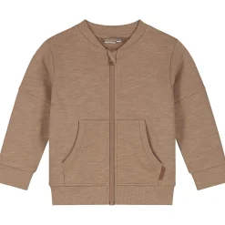 Prénatal baby vest lange mouwen effen bruin