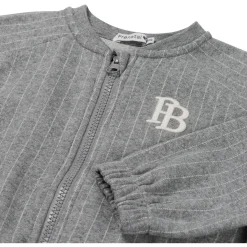 Prénatal baby vest lange mouwen strepen grijs