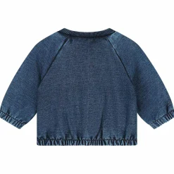 Prénatal baby vest lange mouwen effen blauw