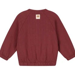 Prénatal baby vest lange mouwen effen rood