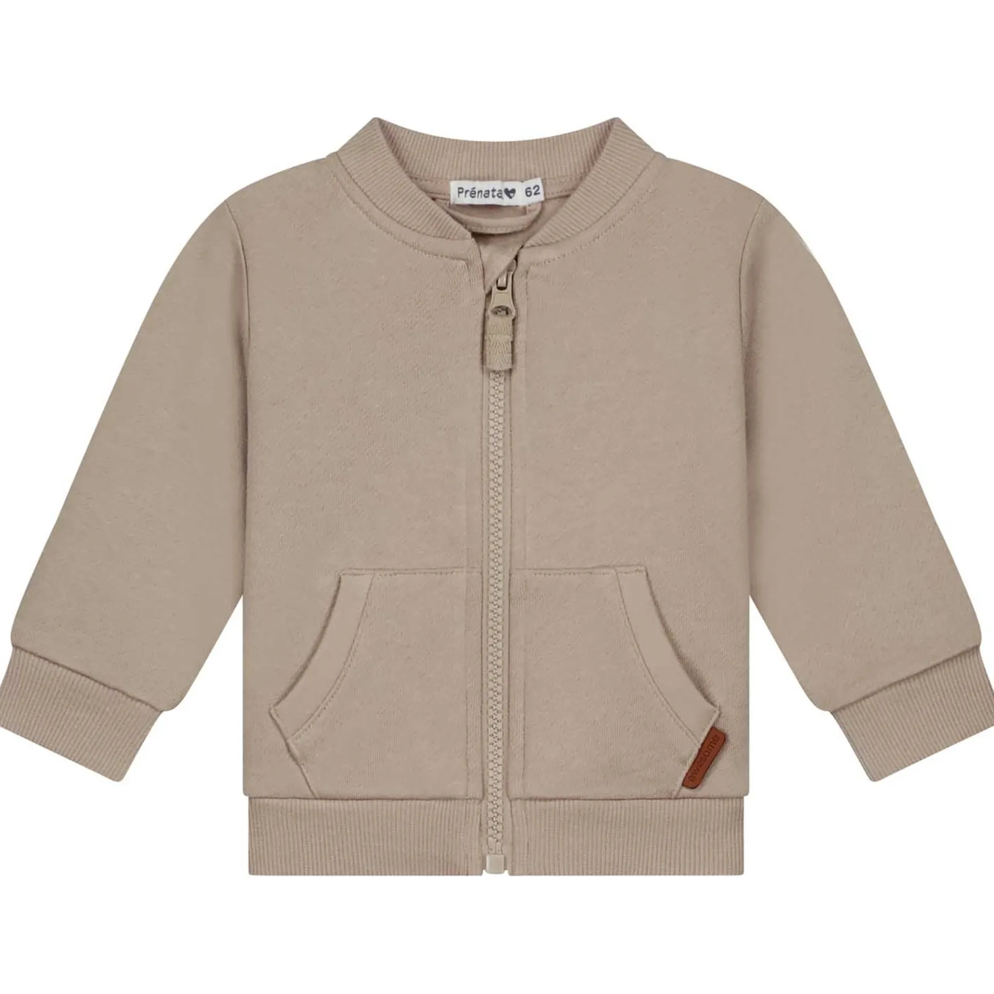 Prénatal baby vest lange mouwen effen beige