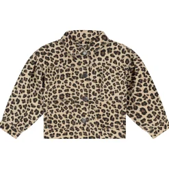 Prénatal baby zomerjas lange mouwen dierenprint bruin