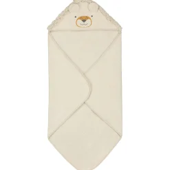 Prénatal badcape leeuw wit