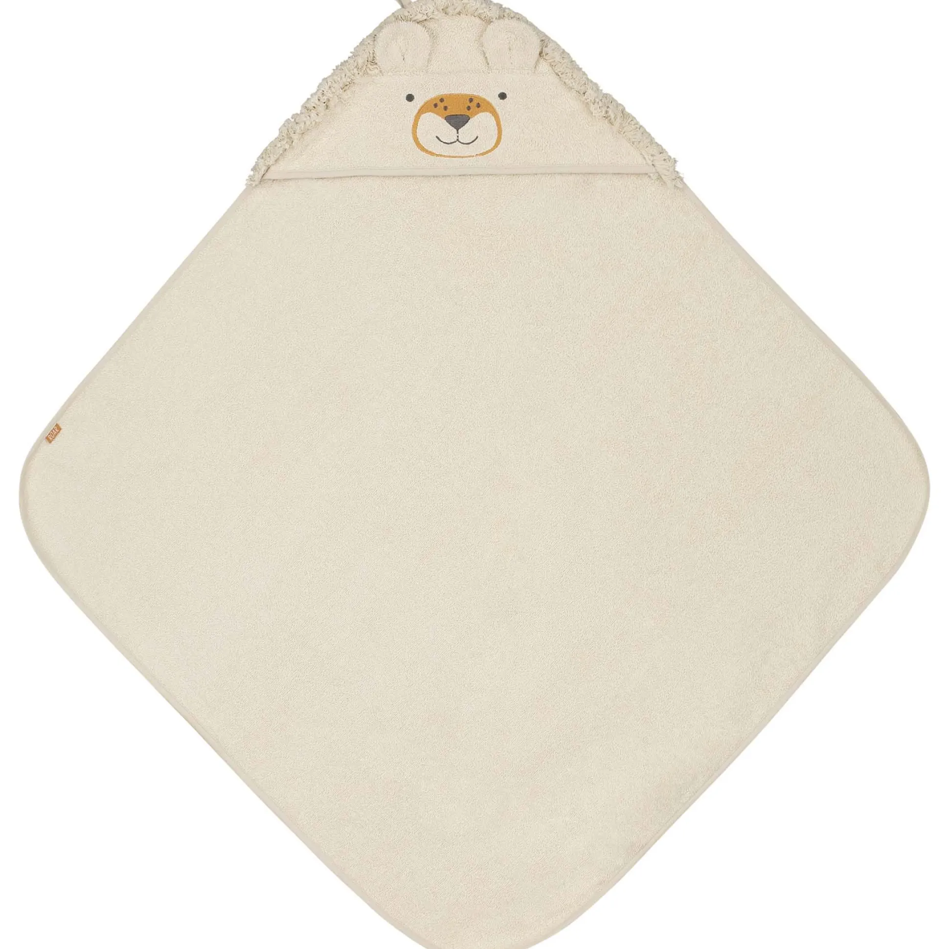 Prénatal badcape leeuw wit