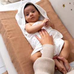 Prénatal badcape Ster en Maan wit