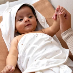 Prénatal badcape Ster en Maan wit