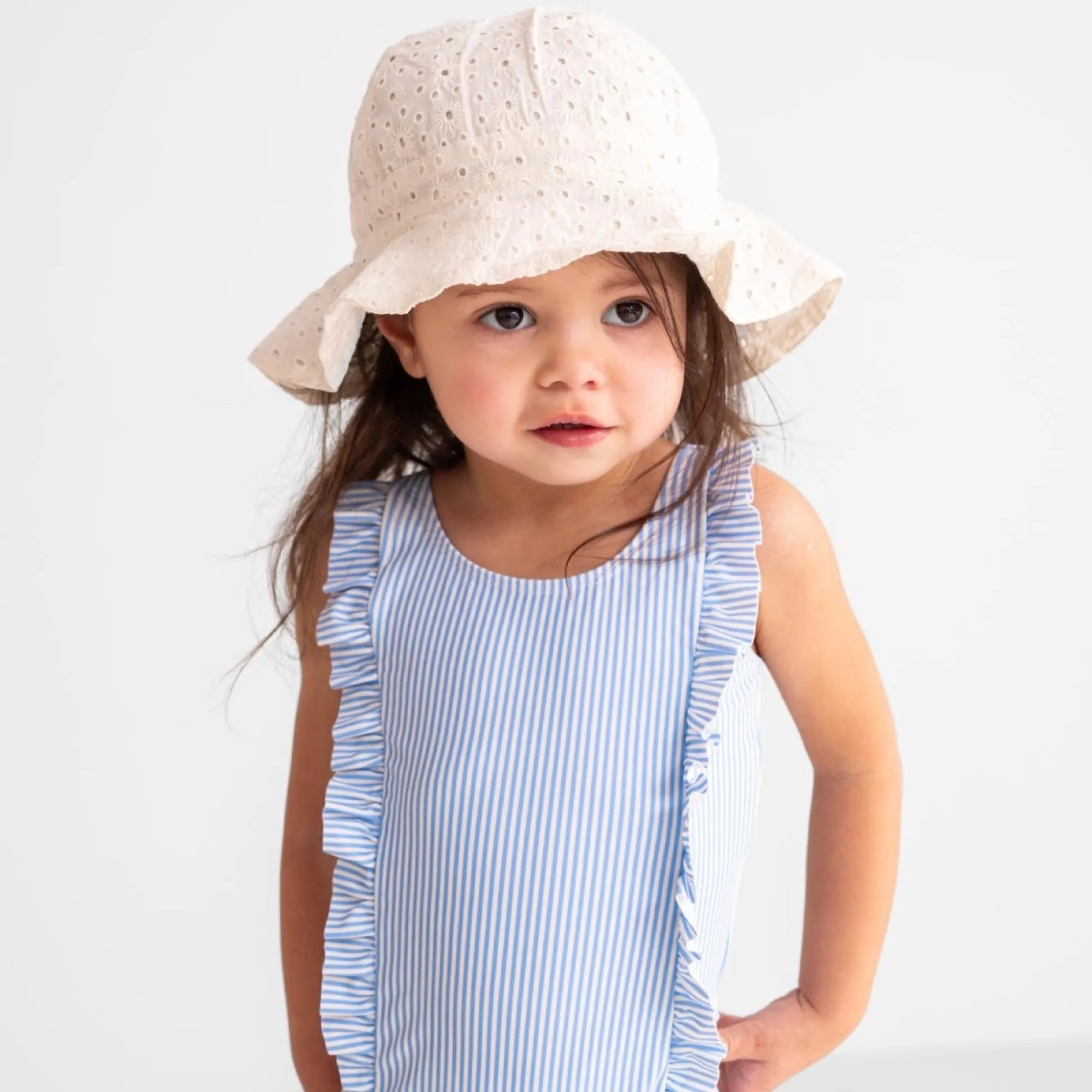 Prénatal badpak streep strepen blauw