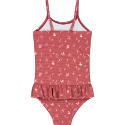 Prénatal badpak vlinders  effen rood