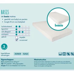 Prénatal basis ledikantmatras 60x120cm