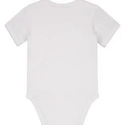 Prénatal basis overslagromper korte mouwen effen wit