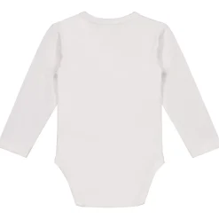 Prénatal basis overslagromper lange mouwen effen wit