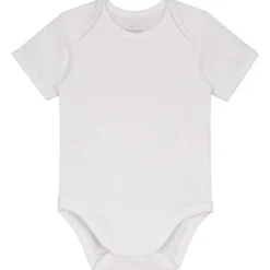Prénatal basis romper korte mouwen effen wit