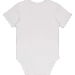 Prénatal basis romper korte mouwen effen wit