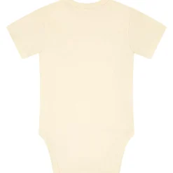 Prénatal basis romper korte mouwen effen beige