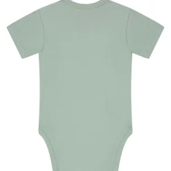 Prénatal basis romper korte mouwen effen groen
