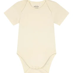 Prénatal basis romper korte mouwen effen beige