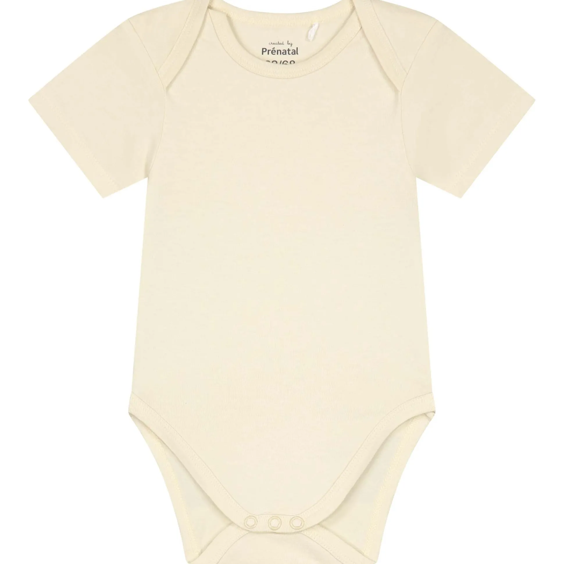 Prénatal basis romper korte mouwen effen beige