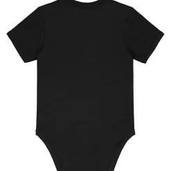 Prénatal basis romper korte mouwen effen zwart