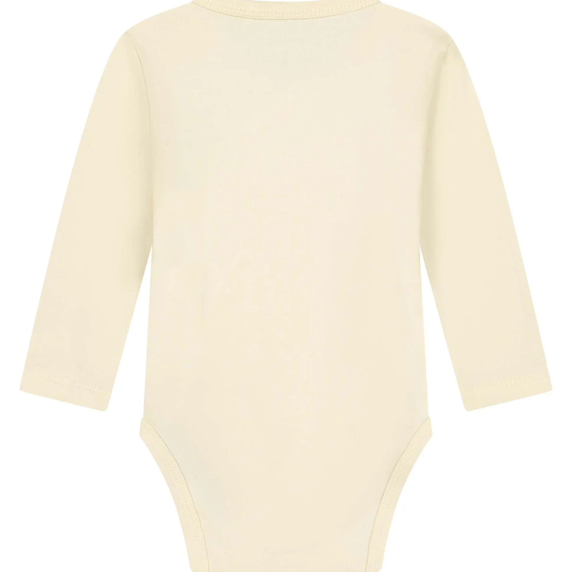Prénatal basis romper met overslag lange mouwen effen beige