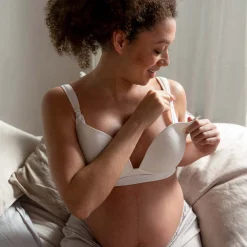 Prénatal beugelloze voedingsbh  effen beige