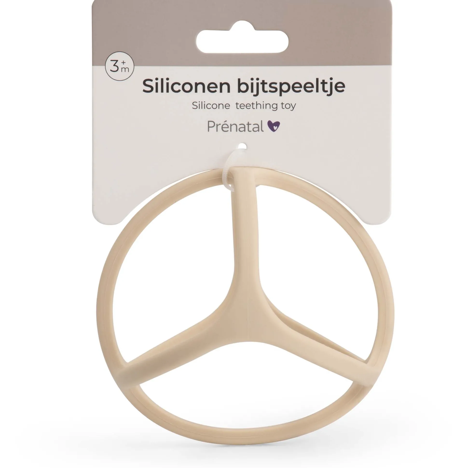 Prénatal bijtspeeltje bal beige